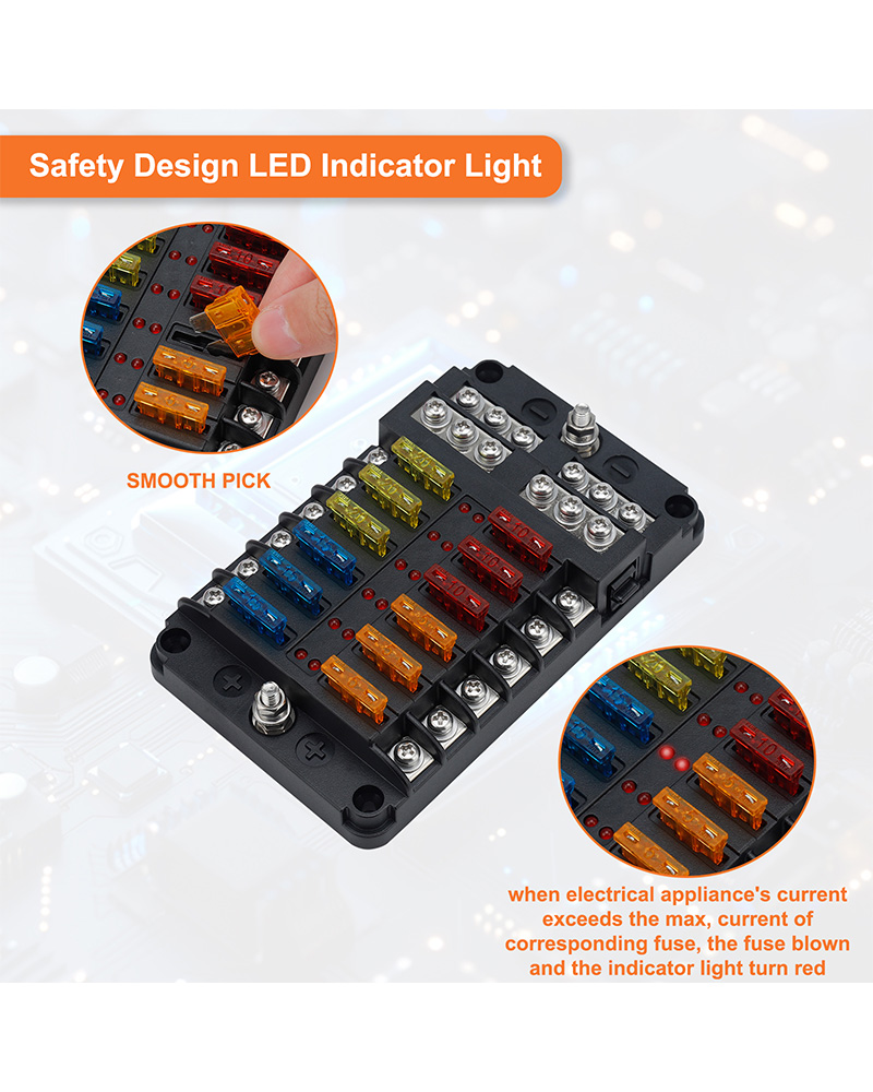 Fuse Box - Waterproof for RVs, Boats, Cars & Trucks - Image 3