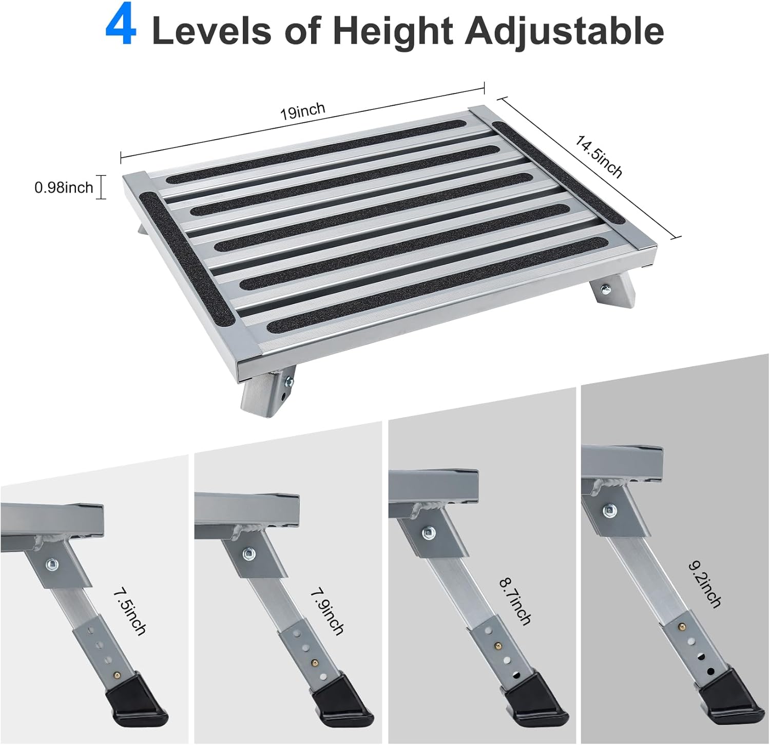 RV Stool - Heavy Duty Aluminium - Image 2